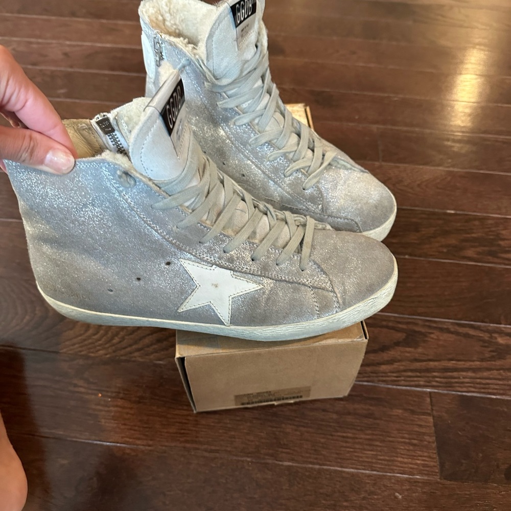 Golden Goose Francy- Great Neutral Hightop! Size 40 - Picture 2 of 11